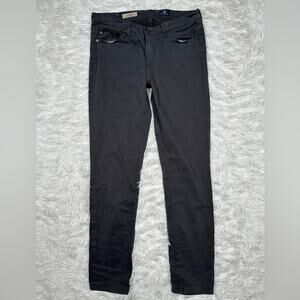 AG Adriano Goldschmied The Prima Cigarette Mid-Rise Skinny Jeans 27x29 Grey